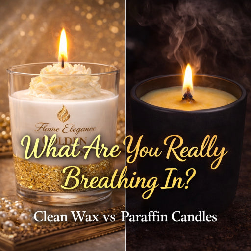 golden empress burning cleaning and a paraffin candle showing soot blog post what are you really breathing in by flame elegance
