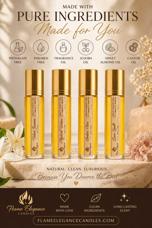 Flame Elegance Body Perfume with Pure Ingredients 