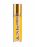 Gold and yellow perfume bottle with a label on a white background, Velvet Jasmine by Flame Elegance