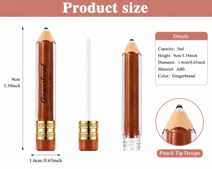 Gingerbread Luxe High-Shine Scented Vegan Lip Gloss