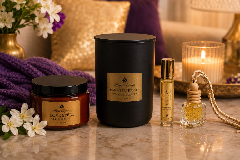 Luxury Home Fragrance & Self-Care Monthly Subscription I Flame Elegance Signature Box Tier 2