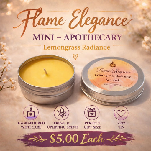 flame elegance lemongrass candle 