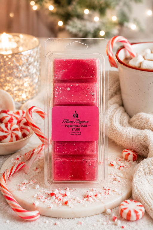 Peppermint Twist Soy Wax Melt Bar