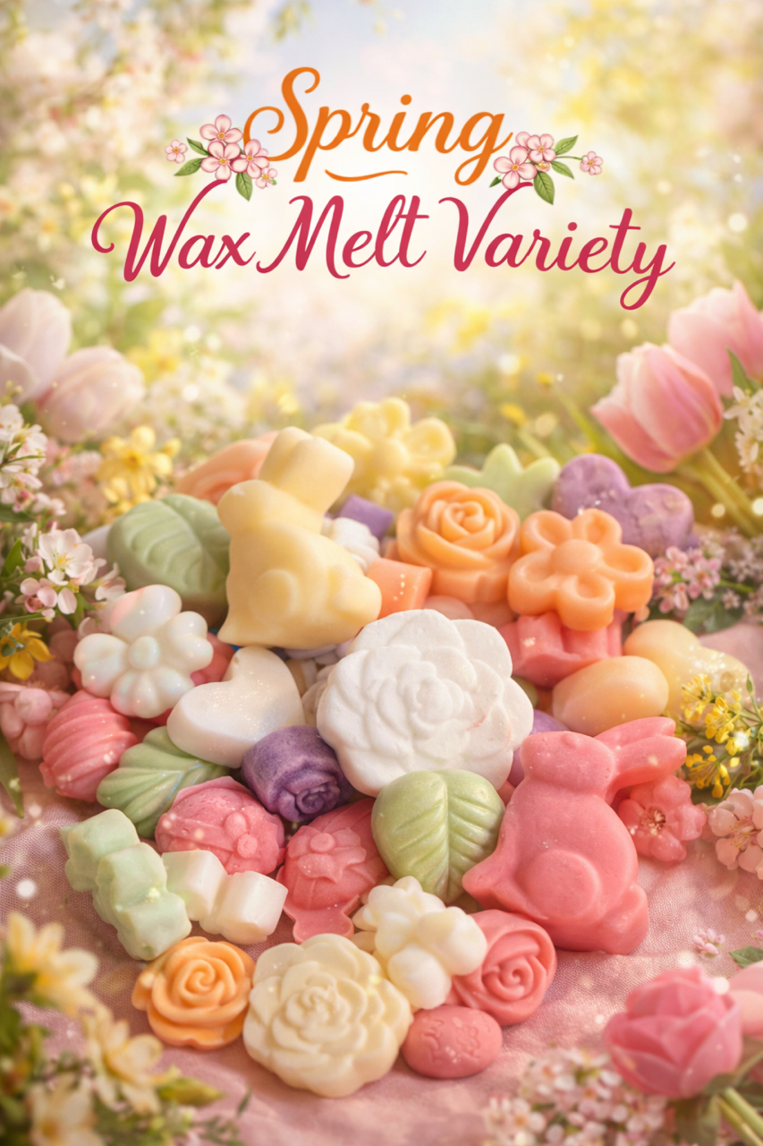 Spring Wax Melt Variety- Jasmine Sea Flower Mixed with Sugar Plum